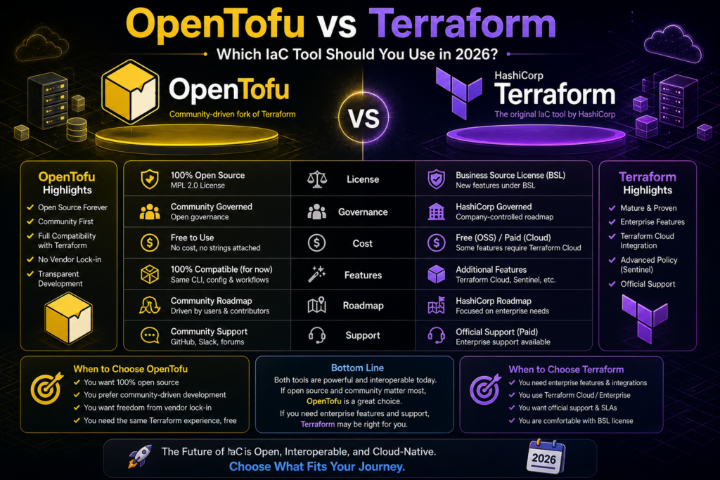 OpenTofu vs Terraform — Which IaC Tool Should You Use in 2026?